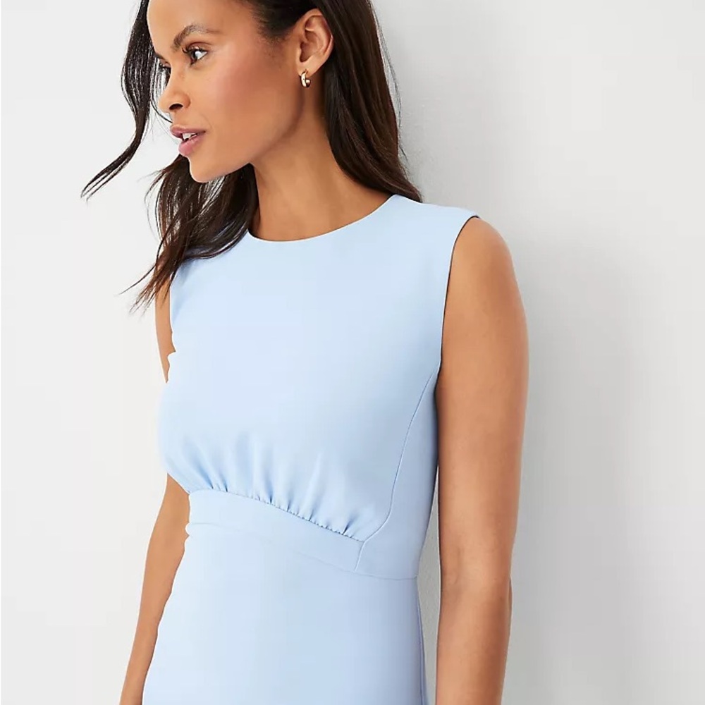 Ann Taylor Light Blue Midi Dress